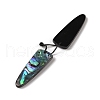 2Pcs Natural Abalone Shell/Paua Shell Pendants SHEL-A005-01E-2