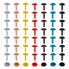 Gorgecraft 112Pcs 7 Colors Craft Plastic Doll Eyes KY-GF0001-38-1