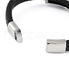 Braided Microfiber Leather Cord Bracelets BJEW-P328-13AS-3