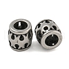 Retro Hollow 304 Stainless Steel European Beads STAS-B071-17AS-1