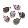 Natural & Synthetic Mixed Stone Pendants G-K296-A-R-1