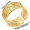 Minimalist Geometric Stainless Steel Open Cuff Ring for Unisex FF1991-2-1