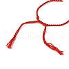 Braided Cotton Cord Bracelet Making MAK-L043-02G-10-3