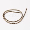 Electroplate Non-magnetic Synthetic Hematite Beads Strands G-I175-25-2