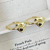 S925 Sterling Silver Heart Hoop Earrings HE3320-5