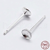 925 Sterling Silver Ear Stud Findings STER-K167-043C-S-4