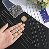 SUNNYCLUE 12Pcs Classic Plain 304 Stainless Steel Round Snake Chain Necklaces Set NJEW-SC0001-18-3