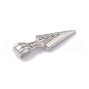 Non-Tarnish 304 Stainless Steel Big Pendants STAS-G289-03P-3