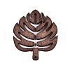 Natural Poplar Wood Pendants WOOD-N016-28B-1
