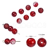 100Pcs Transparent Frosted Glass Beads Strands GLAA-CJ0002-05-2
