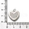 Brass Micro Pave Cubic Zirconia Pendants KK-P295-24P-3