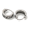 316 Surgical Stainless Steel Hoop Earrings EJEW-D096-23A-AS-2