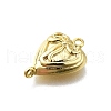 Brass Bowknot Heart Links KK-K400-49G-02-2