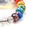 Chakra Leaf Crystal Suncatcher Dowsing Pendulum Pendants PALLOY-JF00461-01-3