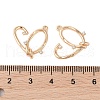 Brass Pendants with Clear Glass KK-N254-53G-3