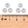 Brass Rhinestone Spacer Beads RB-A014-L6mm-28S-NF-2