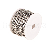304 Stainless Steel Cuban Link Chains CHS-CJ0001-28P-3
