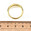 Adjustable Brass Micro Pave Cubic Zirconia Finger Rings for Women RJEW-H247-10G-5