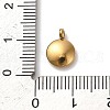 304 Stainless Steel Black Enamel Charms STAS-R009-01G-E-3