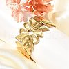 304 Stainless Steel Open Cuff Bangles for Women BJEW-Z083-02G-01-1