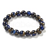 Round Synthetic Gold Clinquant Stone Stretch Bracekets G-P549-02A-02-1