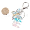 Butterfly Shape Resin & Acrylic Keychain KEYC-JKC01067-05-3