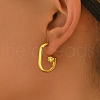 Stainless Steel Round Stud Earrings OW7150-3