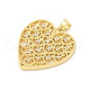 Brass Micro Pave Cubic Zirconia Pendants KK-D325-31G-2