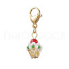 Glass Seed Beaded Pendant Decorations HJEW-MZ00188-06-2