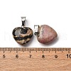 Natural Rhodonite Pendants G-I311-A14-3