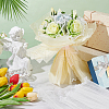 Wrinkled Wavy Polyester Flower Bouquets Wrapping Packaging FIND-WH0110-752-5