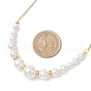 Shell Pearl Round Beads Bracelets & Necklaces Sets for Women SJEW-JS01321-9