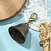 Iron Bell Pendant Decorations HJEW-JM02425-2
