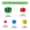 150Pcs 5 Styles Iron Bell Charms IFIN-YW0003-12-2