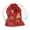Gold Stamping Christmas Velvet Storage Bags ABAG-Q053-01A-01B-2