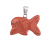 Natural Red Jasper Pendants PW-WG170A9-06-1