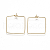 Brass Earring Hooks KK-T038-427G-1