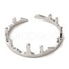 304 Stainless Steel Open Cuff Ring RJEW-Z026-04P-2