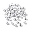 Opaque Acrylic Beads OACR-D282-06W-1