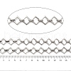 304 Stainless Steel Rectangle Link Chains CHS-S012-17P-3
