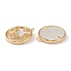 Real 18K Gold Plated Brass Micro Pave Clear Cubic Zirconia Pendants ZIRC-Z007-22D-2