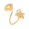 304 Stainless Steel Adjustable Cuff Rings for Women RJEW-B130-01G-2