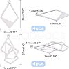 Unicraftale 201 Stainless Steel Pendants STAS-UN0012-92P-4