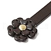 Sakura Flower End Cowhide Leather Sew On Bag Handles FIND-D027-18B-3