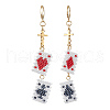 Iron Leverback Earrings EJEW-MZ00403-2