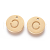 Ion Plating(IP) 304 Stainless Steel Charms STAS-I120-10C-G-2