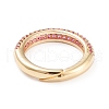 Adjustable Brass Micro Pave Cubic Zirconia Cuff Rings RJEW-L098-007C-G-3