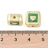 Rack Plating Alloy with Acrylic Beads FIND-B037-01G-02-3