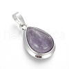 Natural Amethyst Pendants G-L512-C19-2