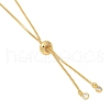 Brass Necklaces NJEW-E089-02G-03-3
